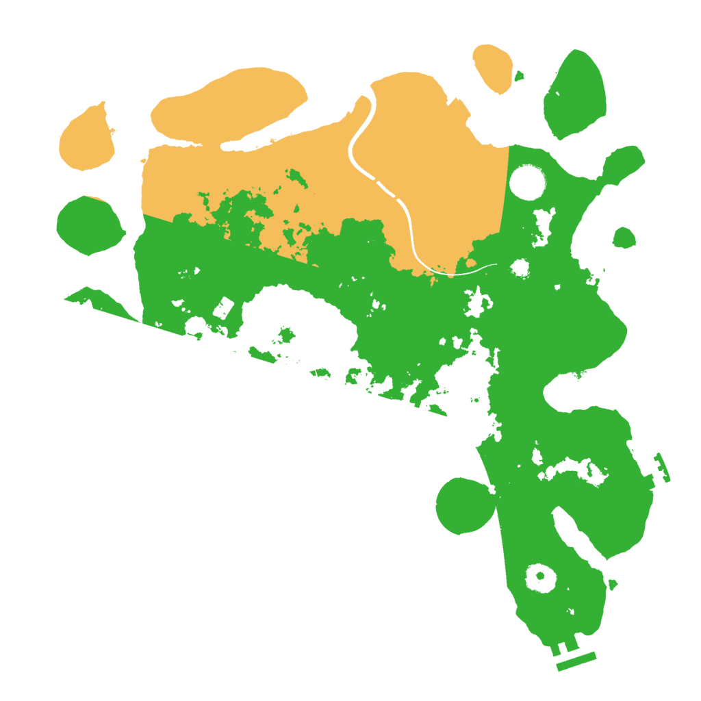 Biome Rust Map: Procedural Map, Size: 3500, Seed: 1624048