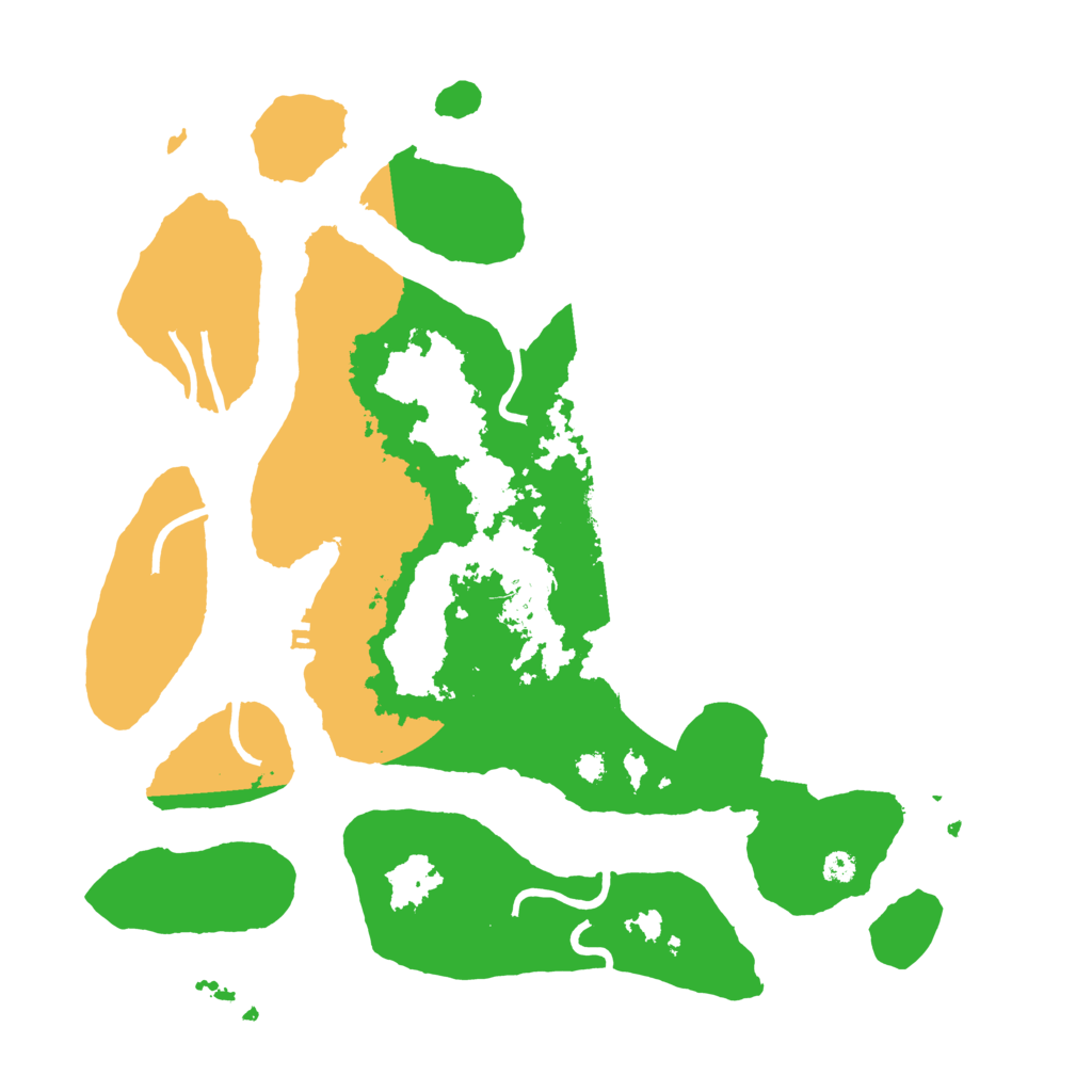 Biome Rust Map: Procedural Map, Size: 3500, Seed: 220613