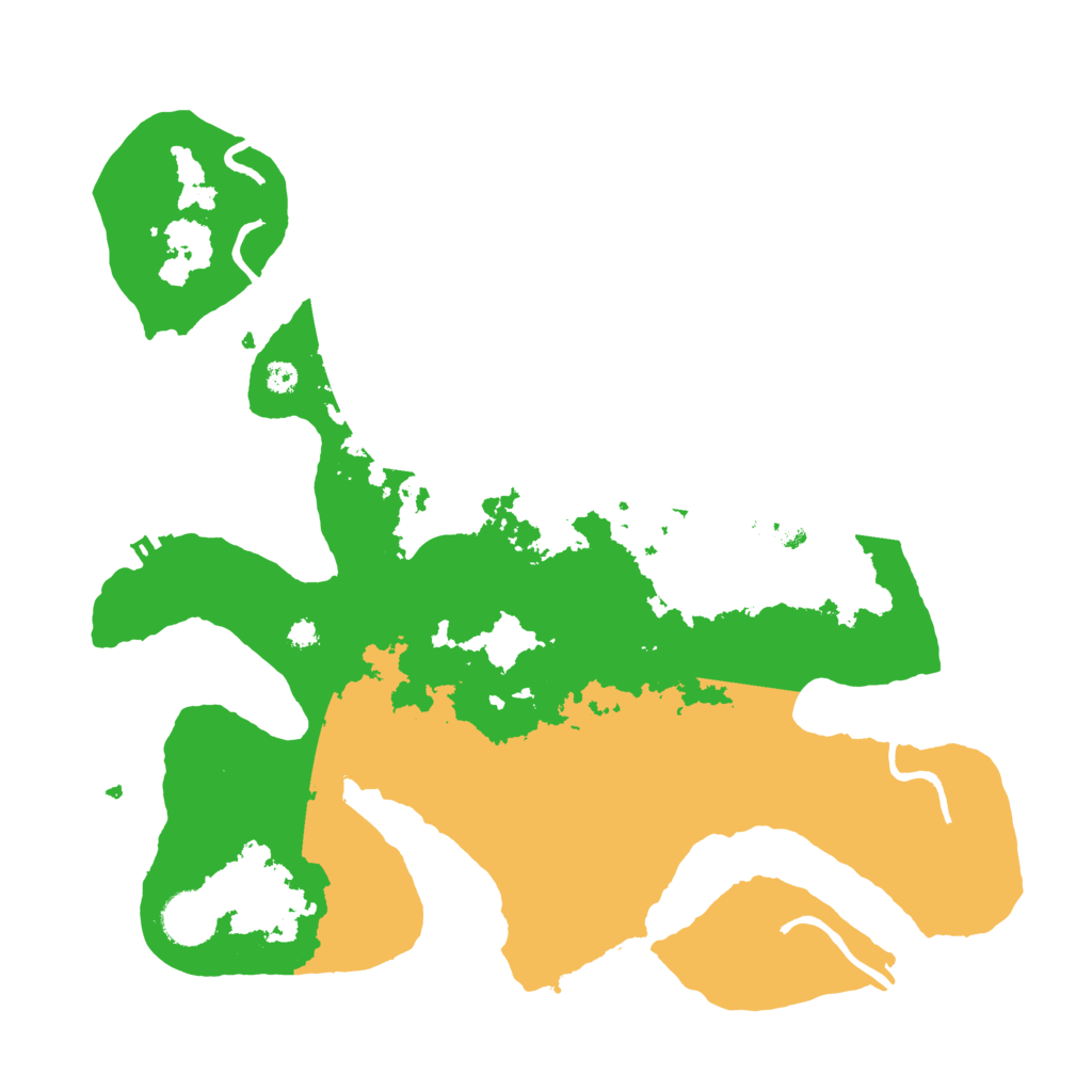 Biome Rust Map: Procedural Map, Size: 3500, Seed: 4576271