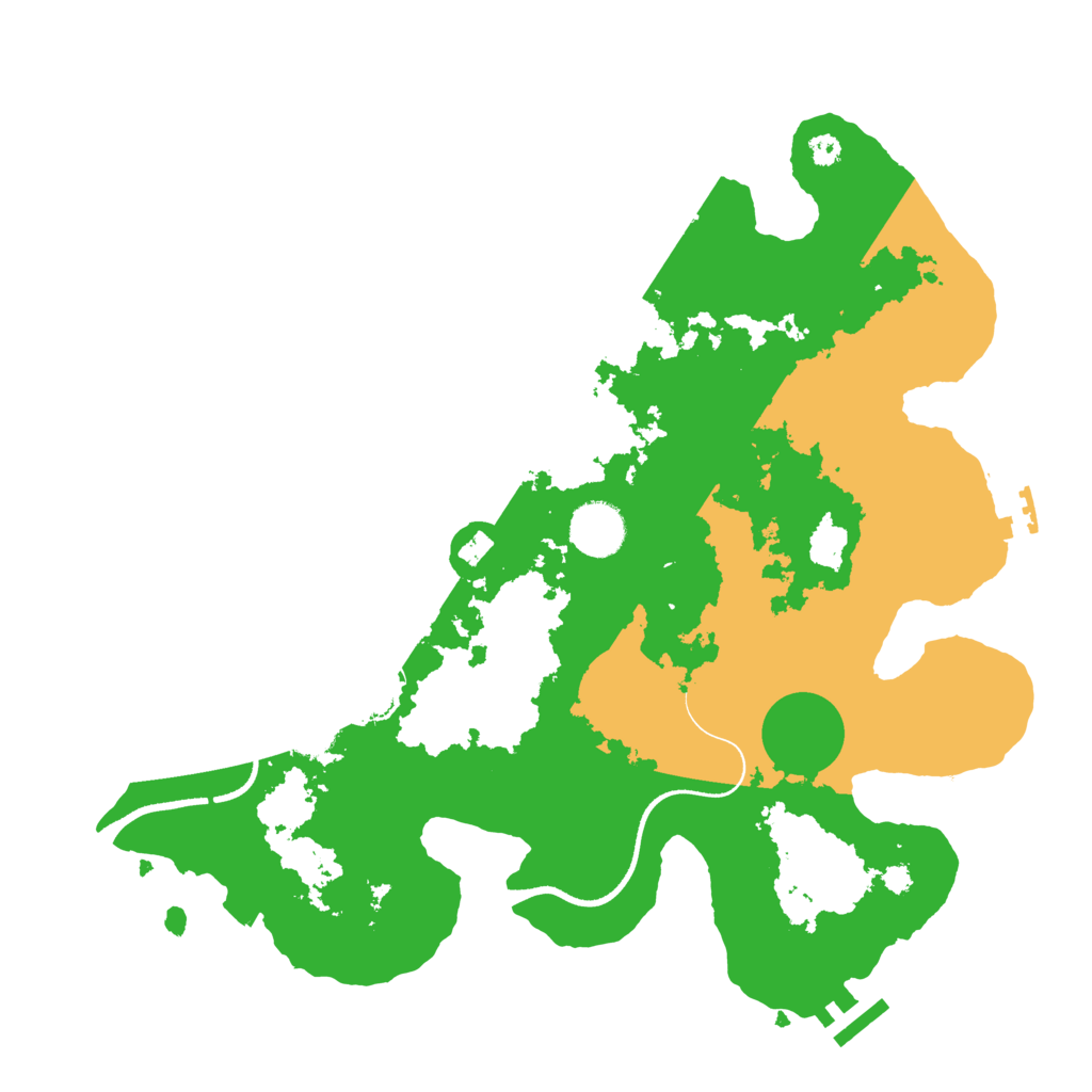 Biome Rust Map: Procedural Map, Size: 3500, Seed: 1221987