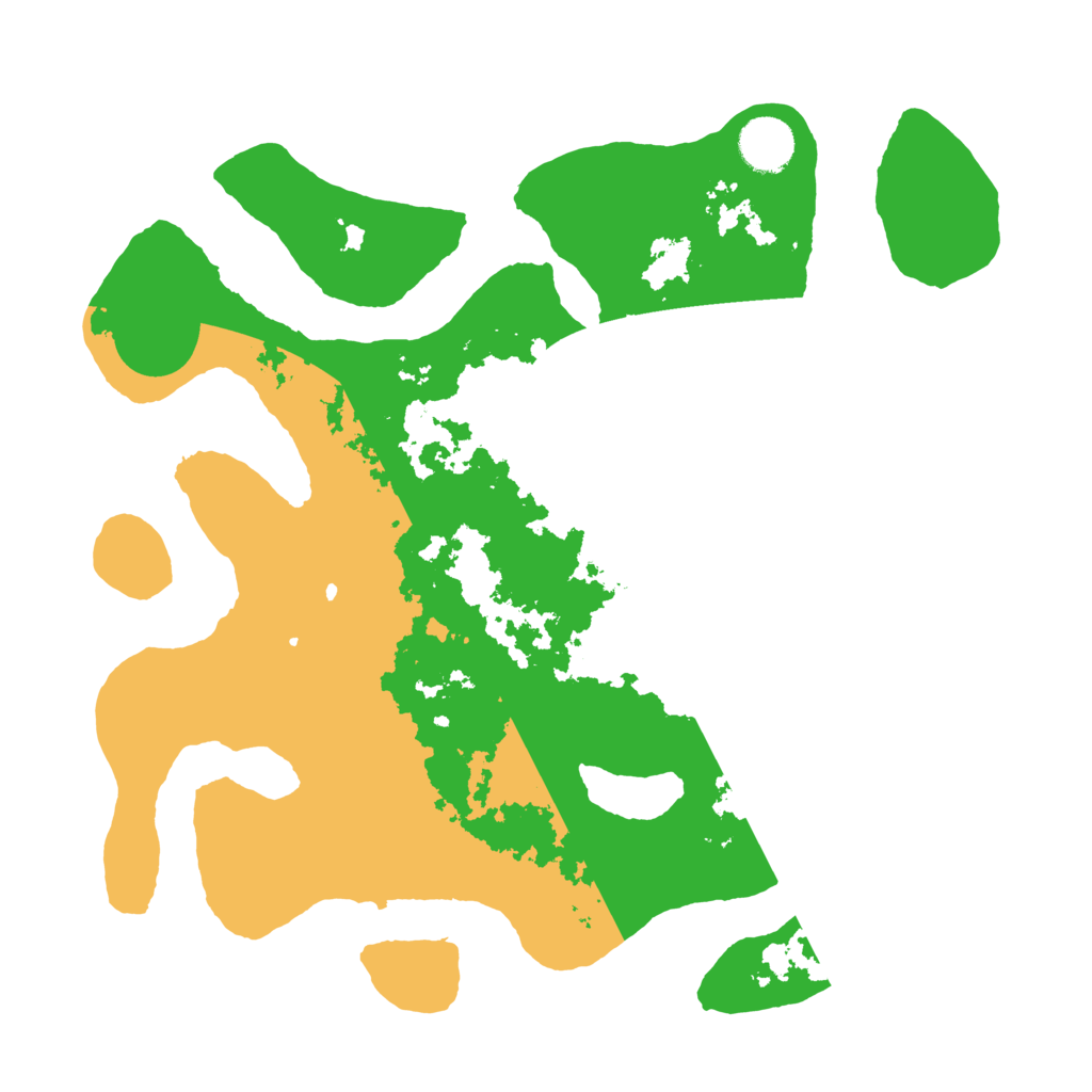 Biome Rust Map: Barren, Size: 3500, Seed: 1347140