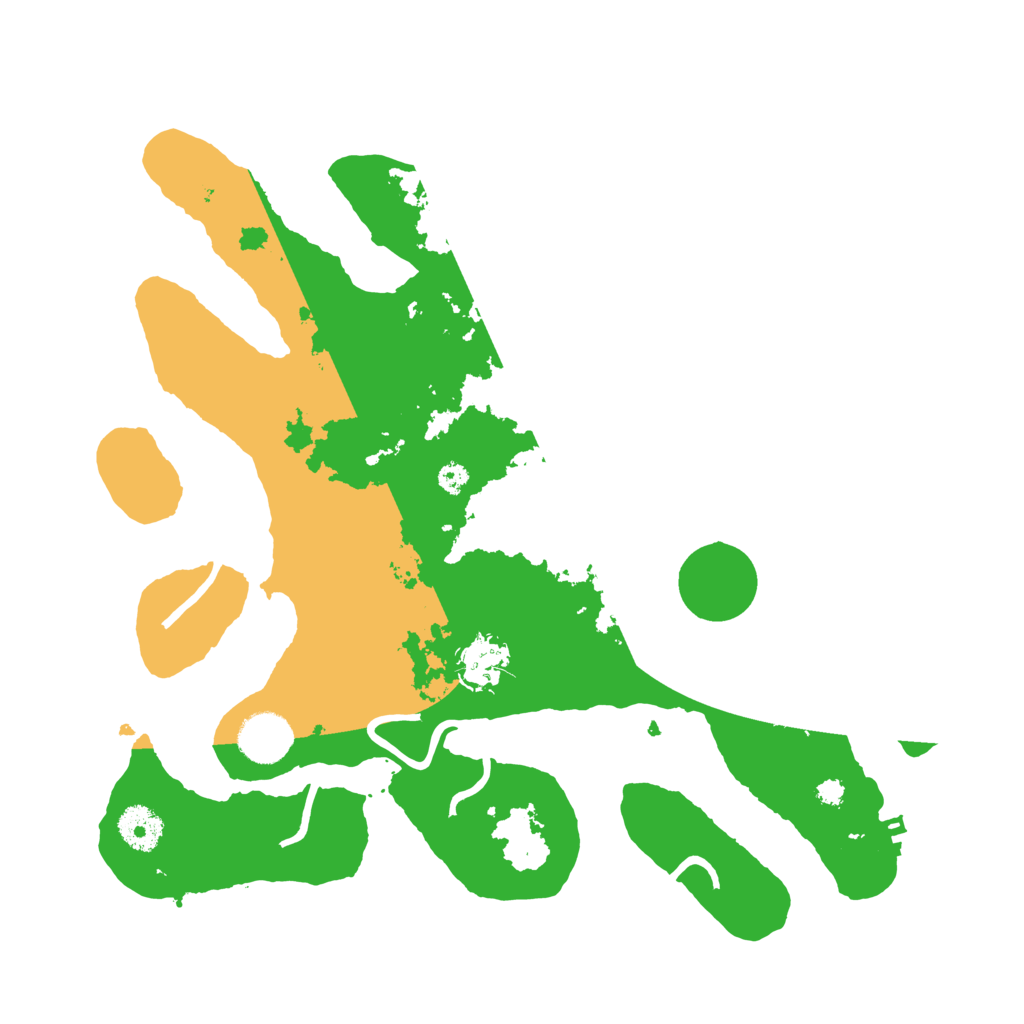 Biome Rust Map: Procedural Map, Size: 3500, Seed: 4691154