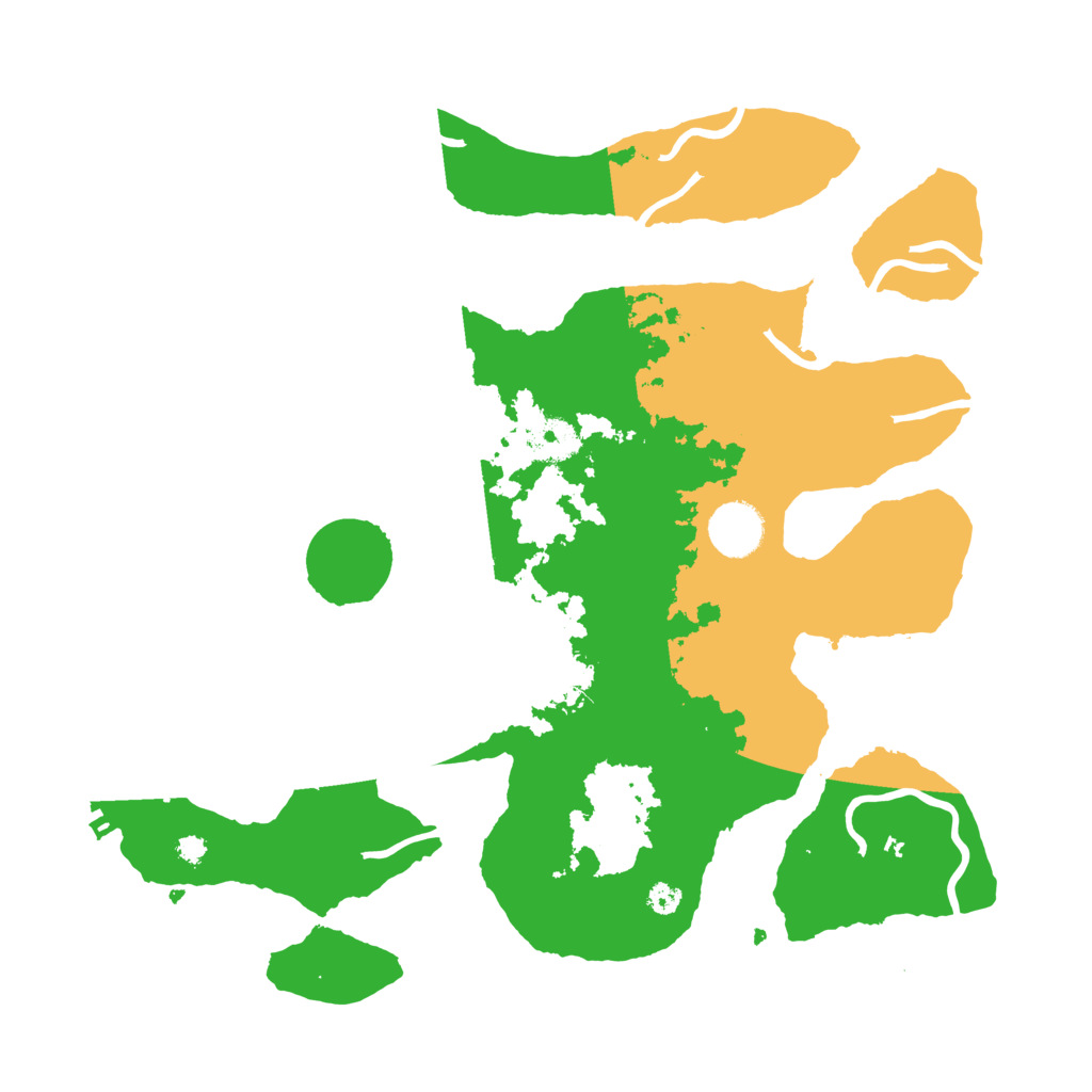 Biome Rust Map: Procedural Map, Size: 3500, Seed: 2506025