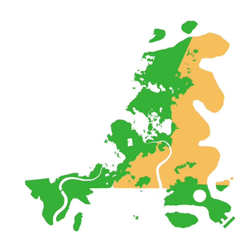 Biome Rust Map: Procedural Map, Size: 3500, Seed: 890254