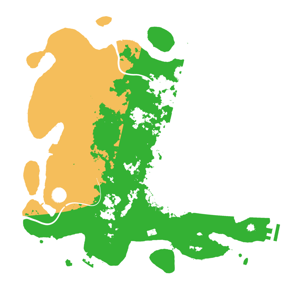Biome Rust Map: Procedural Map, Size: 3500, Seed: 1550226