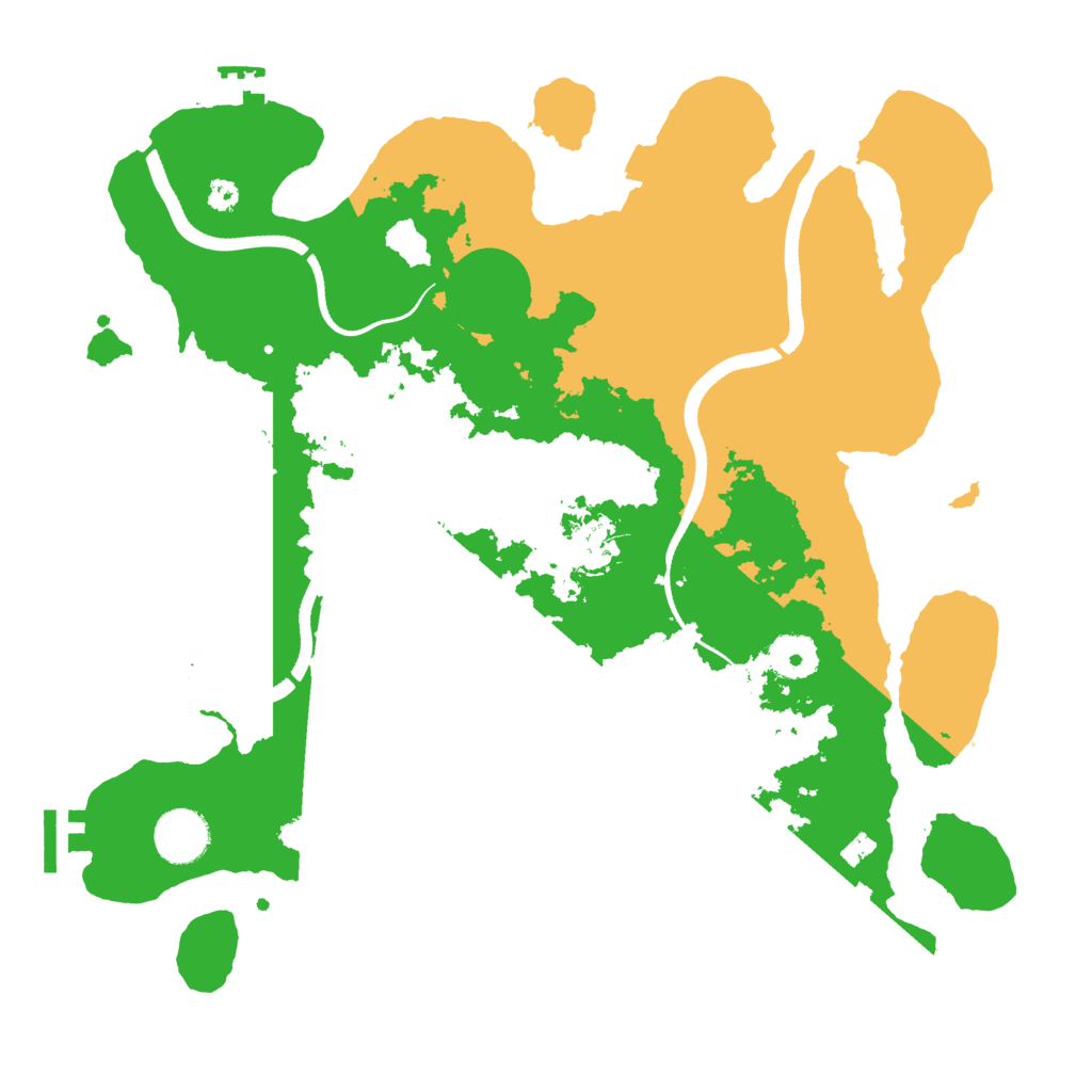 Biome Rust Map: Procedural Map, Size: 3500, Seed: 5393518