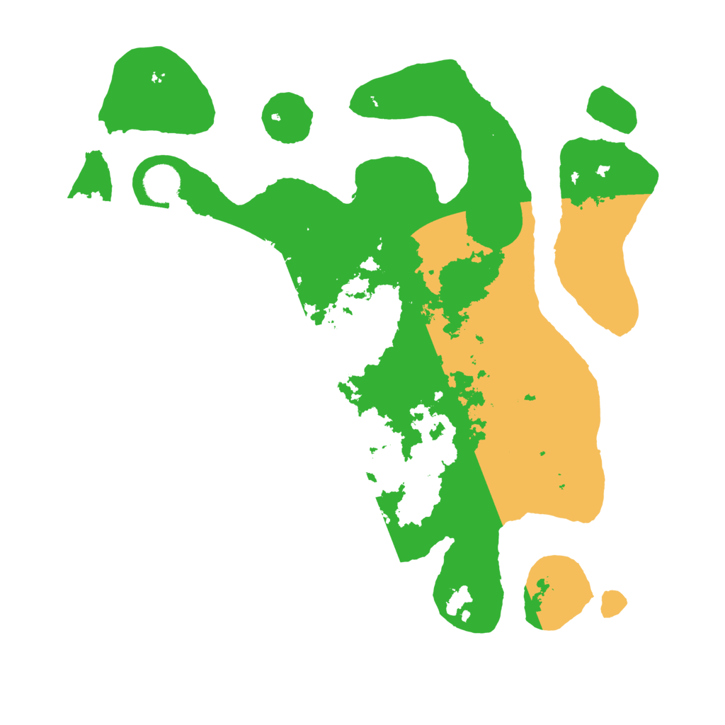 Biome Rust Map: Barren, Size: 3500, Seed: 3296771