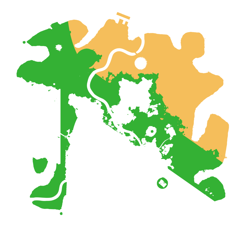 Biome Rust Map: Procedural Map, Size: 3500, Seed: 818360