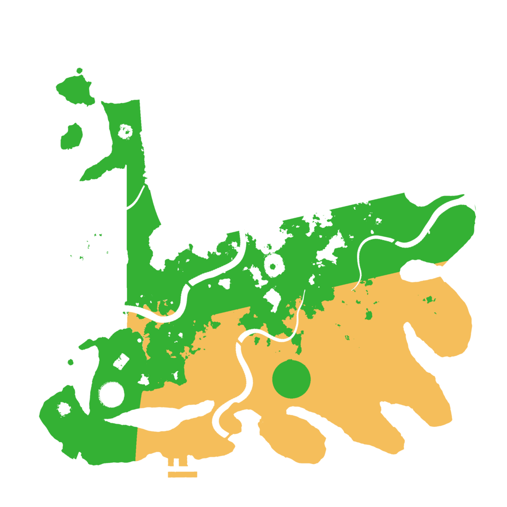 Biome Rust Map: Procedural Map, Size: 3500, Seed: 2151354