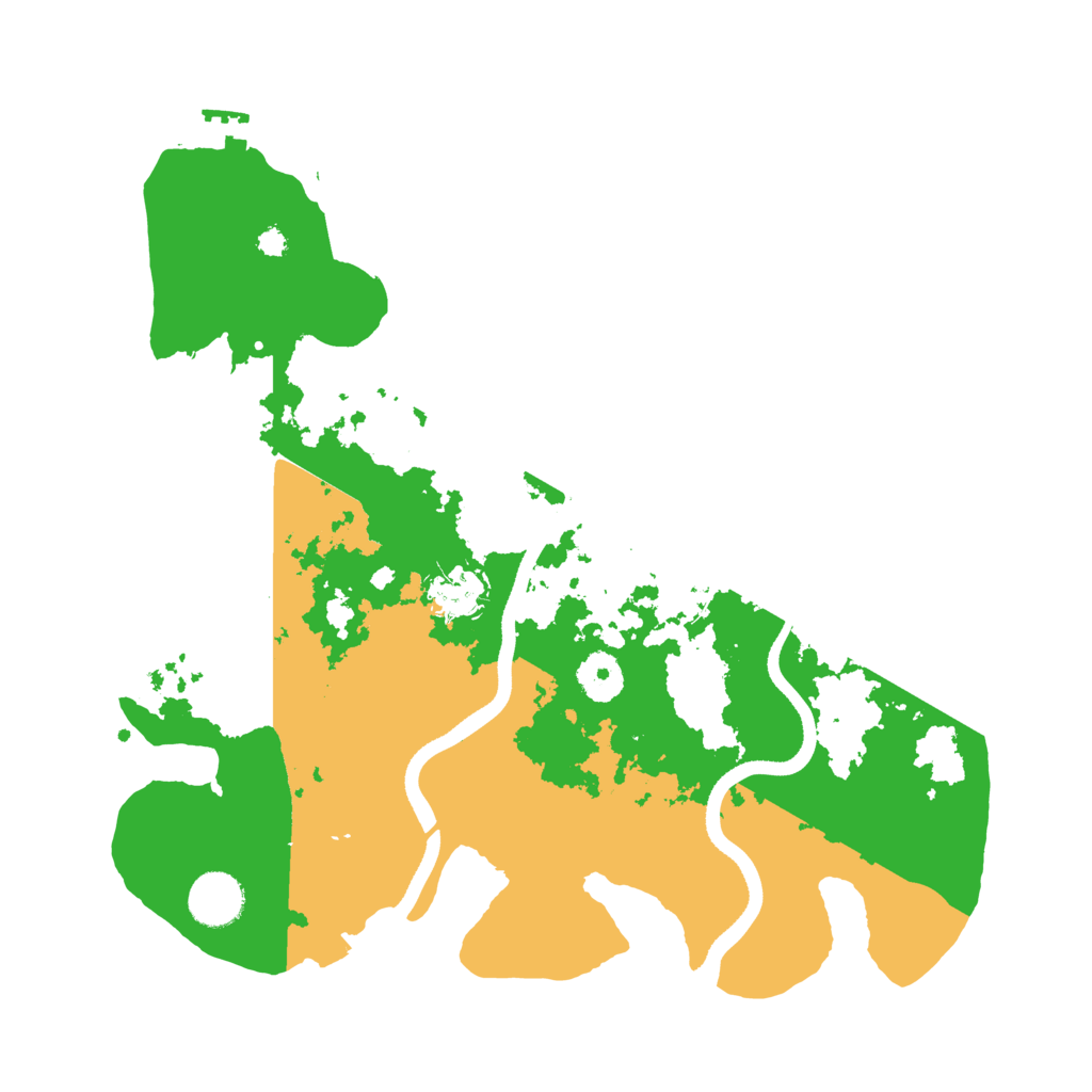 Biome Rust Map: Procedural Map, Size: 3500, Seed: 3003301