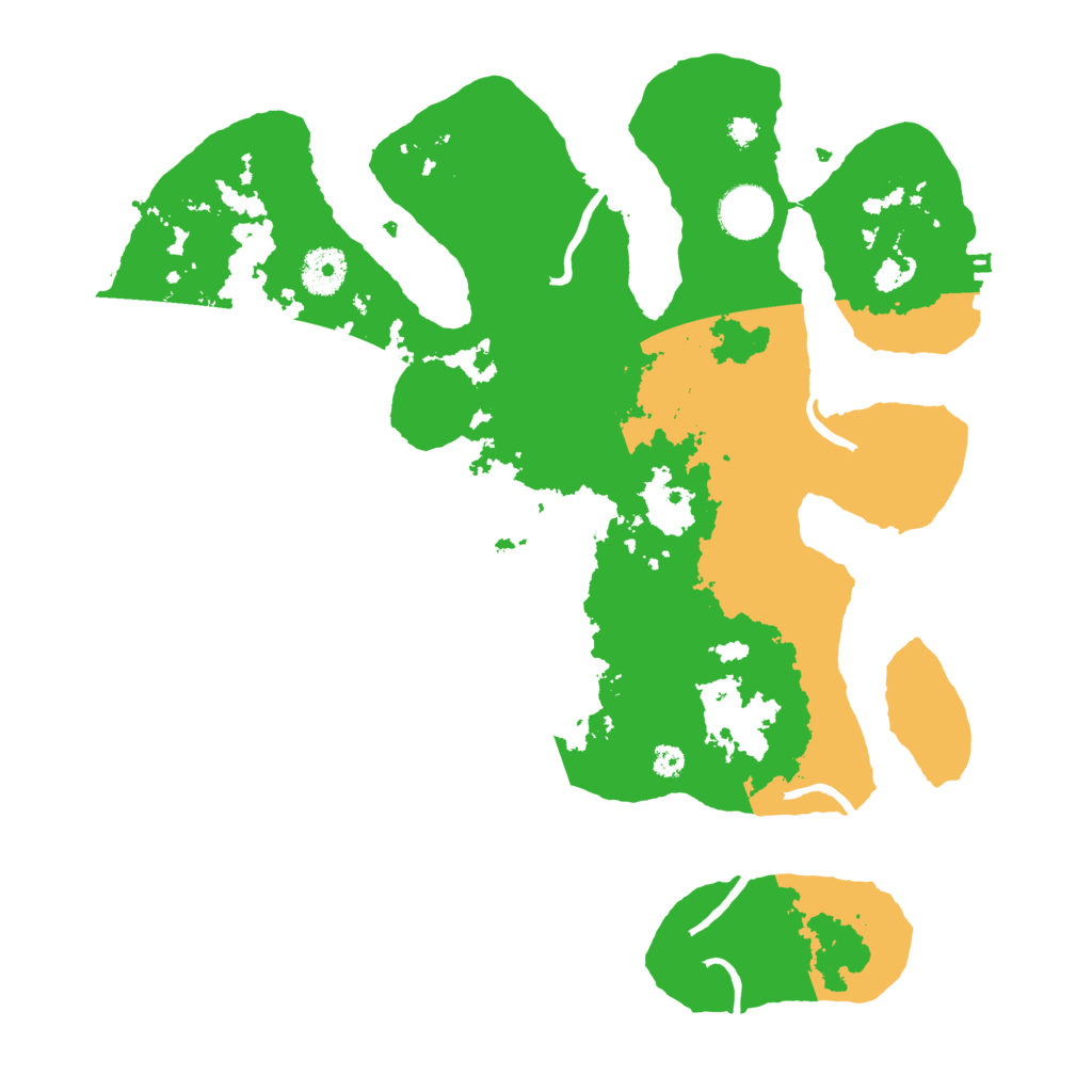 Biome Rust Map: Procedural Map, Size: 3500, Seed: 5415649