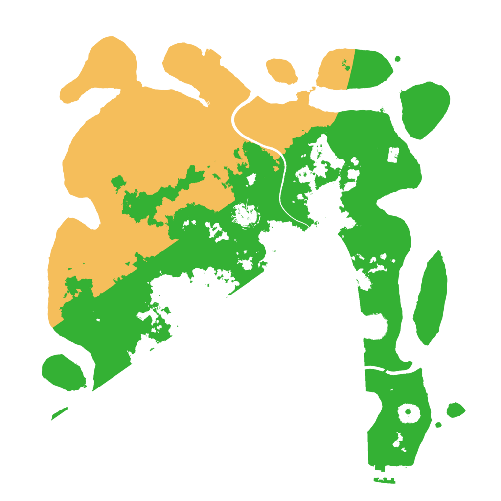 Biome Rust Map: Procedural Map, Size: 3500, Seed: 2355219