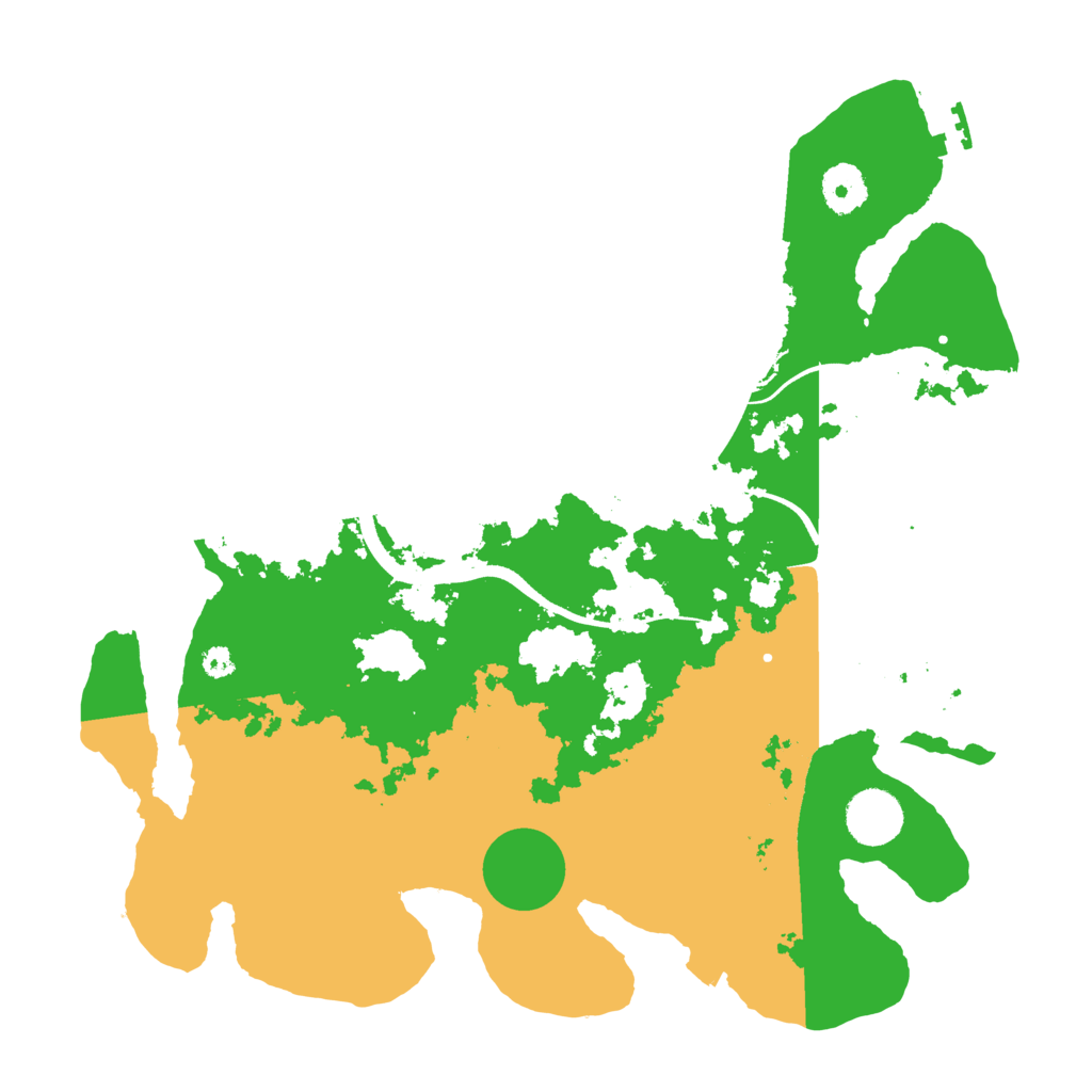 Biome Rust Map: Procedural Map, Size: 3500, Seed: 4067135