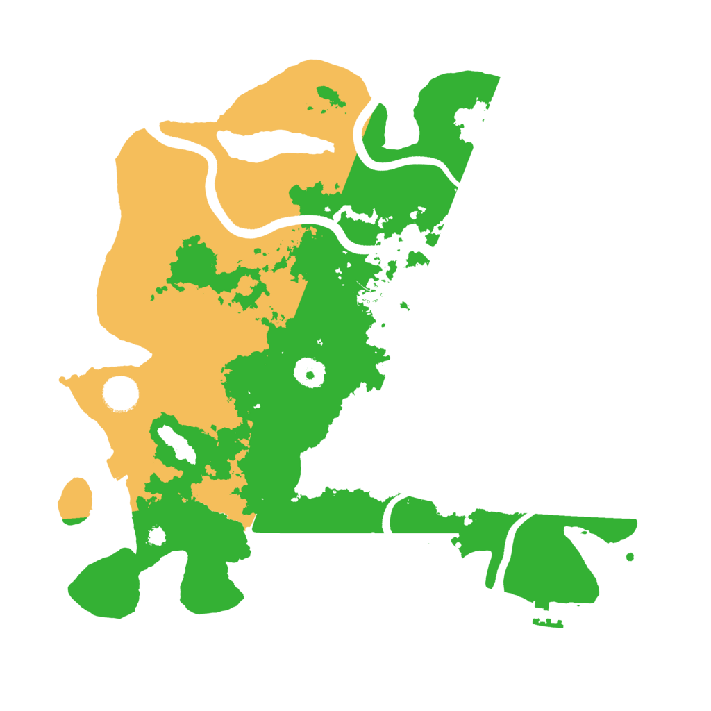 Biome Rust Map: Procedural Map, Size: 3500, Seed: 117252