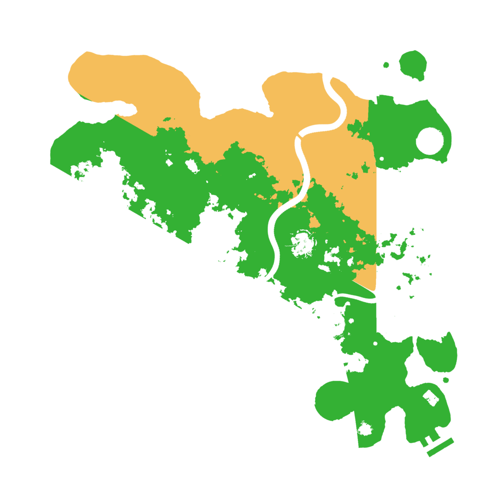 Biome Rust Map: Procedural Map, Size: 3500, Seed: 3407537