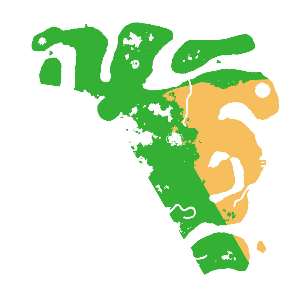 Biome Rust Map: Procedural Map, Size: 3500, Seed: 5497746