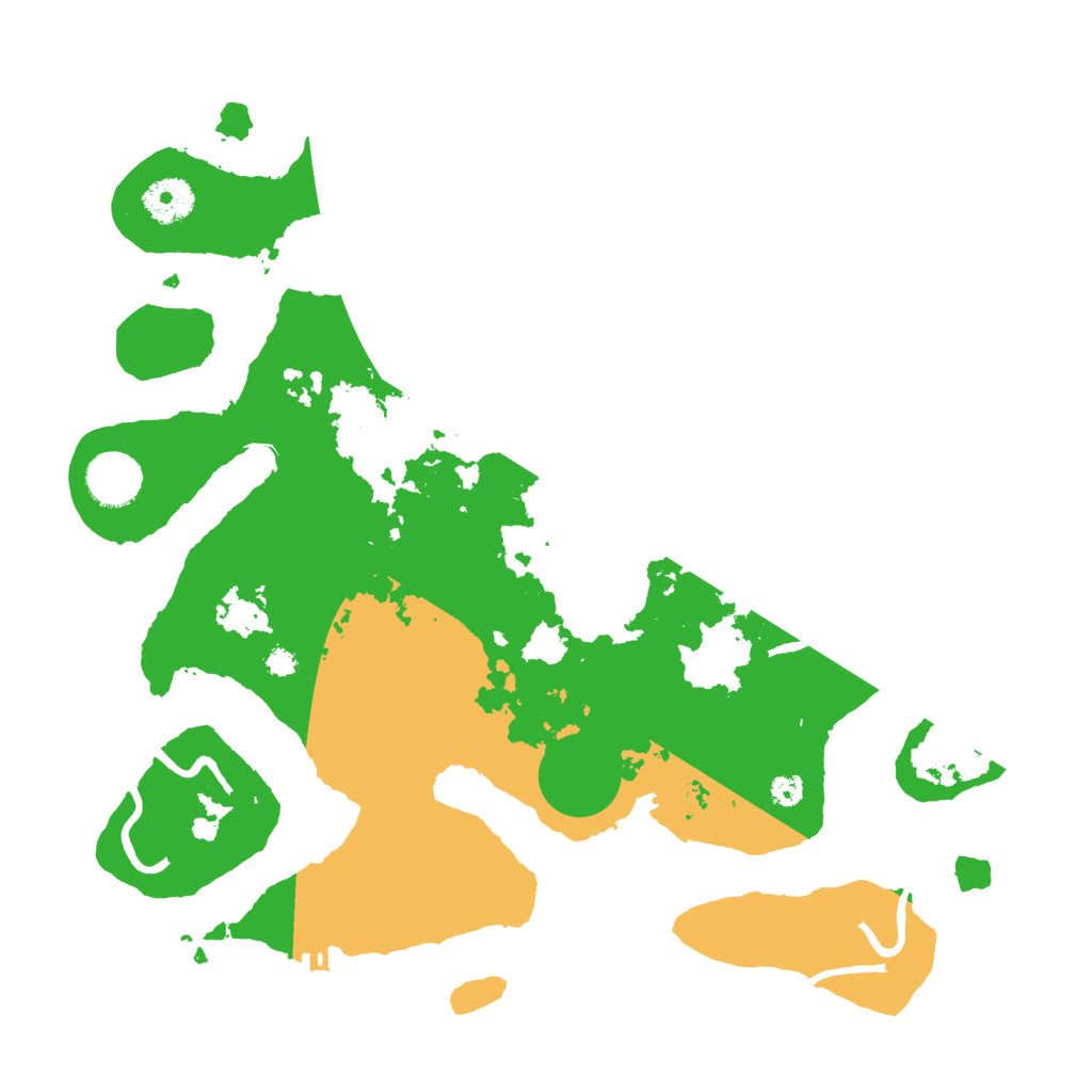 Biome Rust Map: Procedural Map, Size: 3500, Seed: 5574949