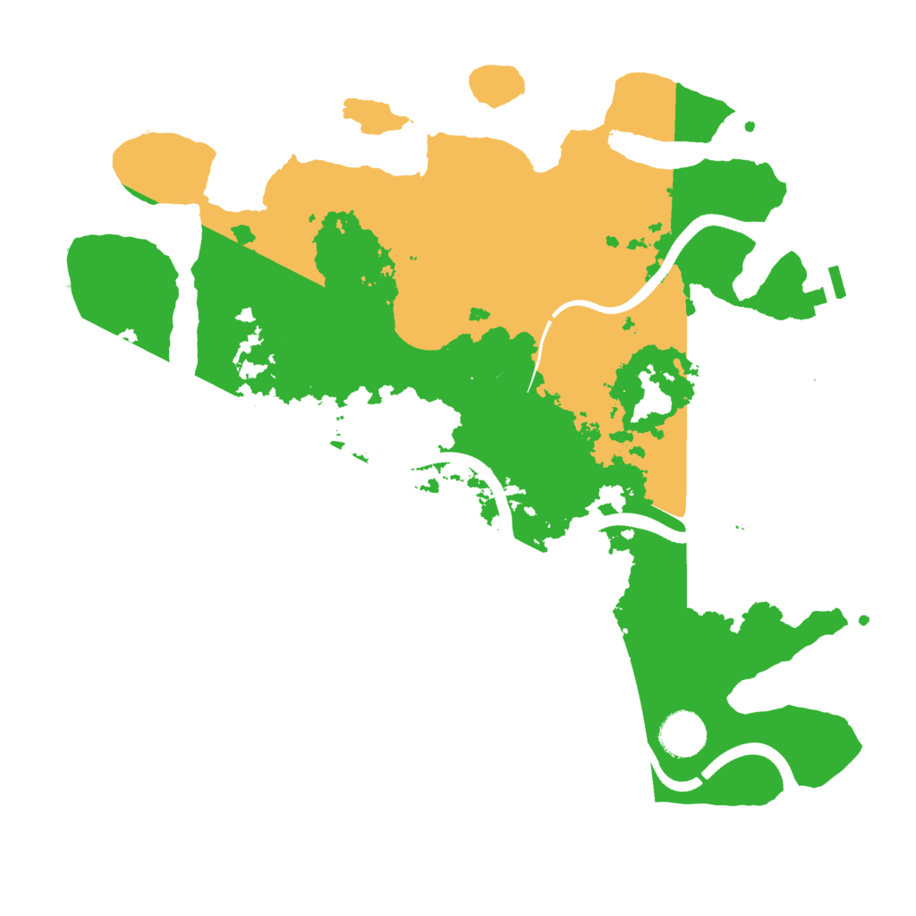 Biome Rust Map: Procedural Map, Size: 3500, Seed: 4279066