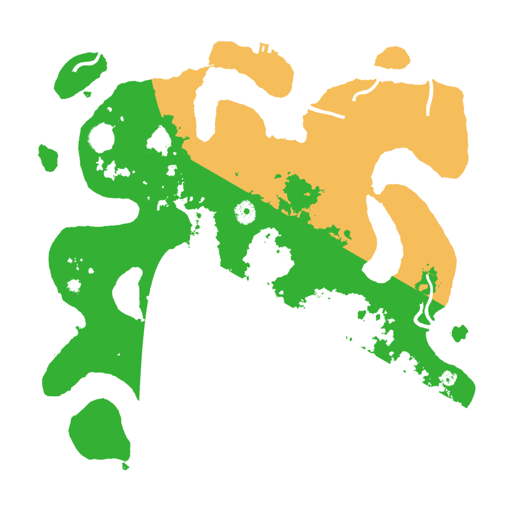 Biome Rust Map: Procedural Map, Size: 3500, Seed: 219571