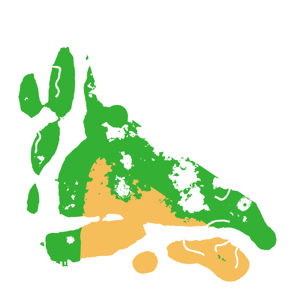 Biome Rust Map: Procedural Map, Size: 3500, Seed: 2499338