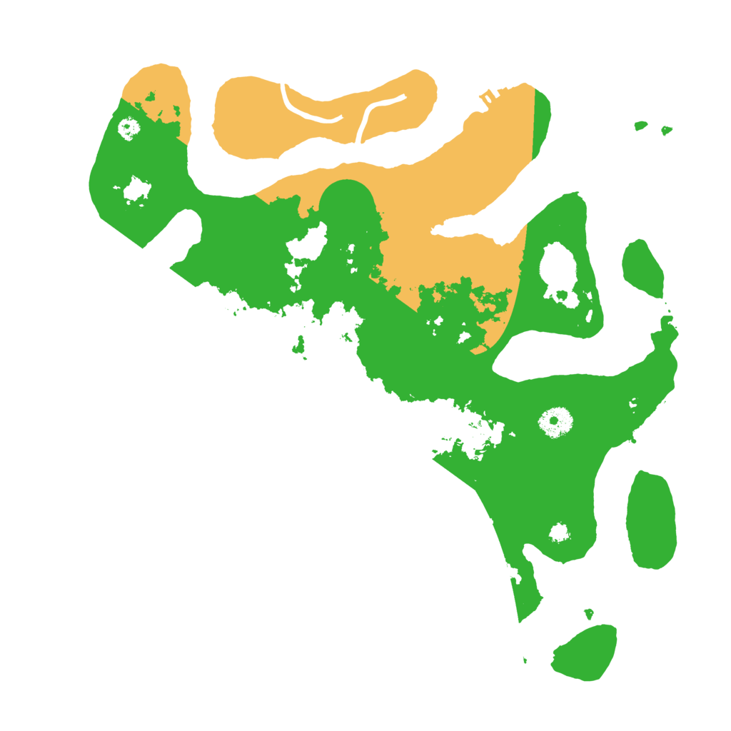 Biome Rust Map: Procedural Map, Size: 3500, Seed: 6061426