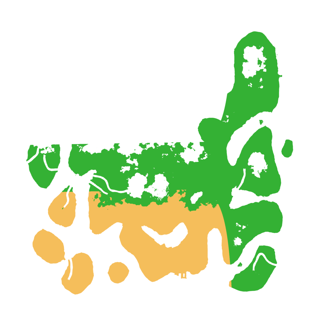 Biome Rust Map: Procedural Map, Size: 3500, Seed: 75132