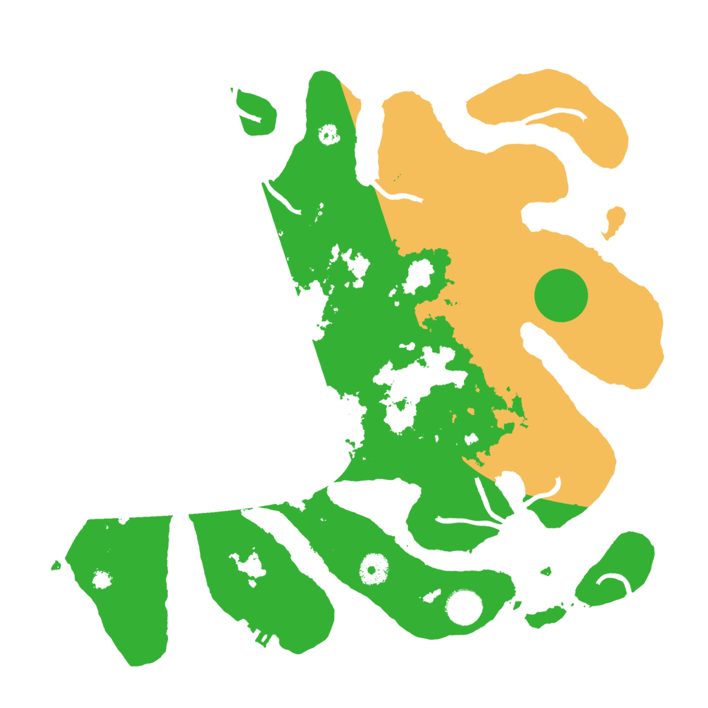 Biome Rust Map: Procedural Map, Size: 3500, Seed: 2585