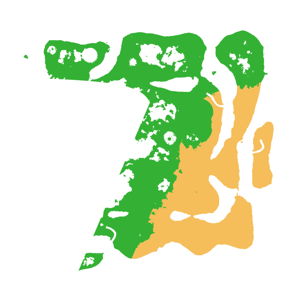 Biome Rust Map: Procedural Map, Size: 3500, Seed: 38615