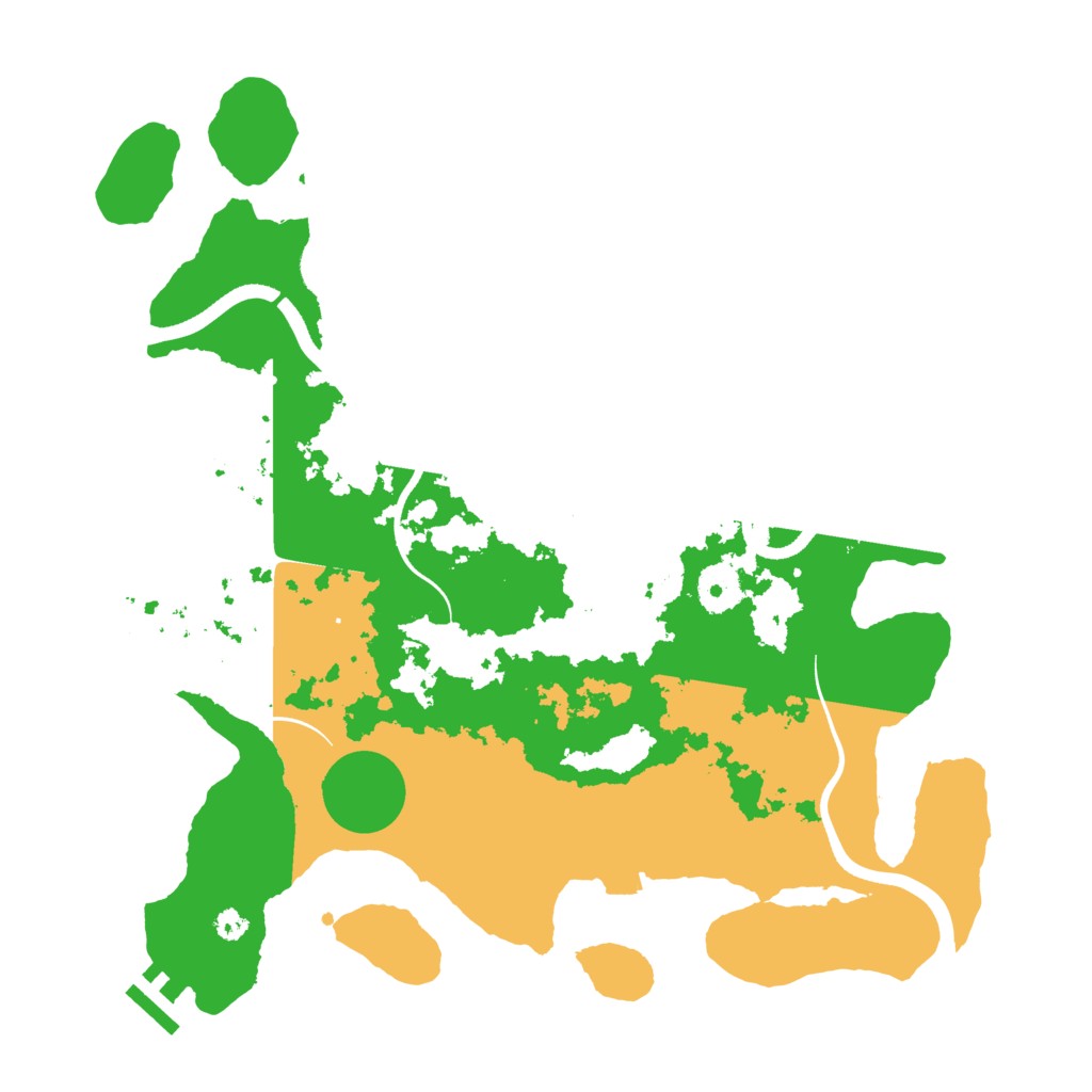 Biome Rust Map: Procedural Map, Size: 3500, Seed: 1203805