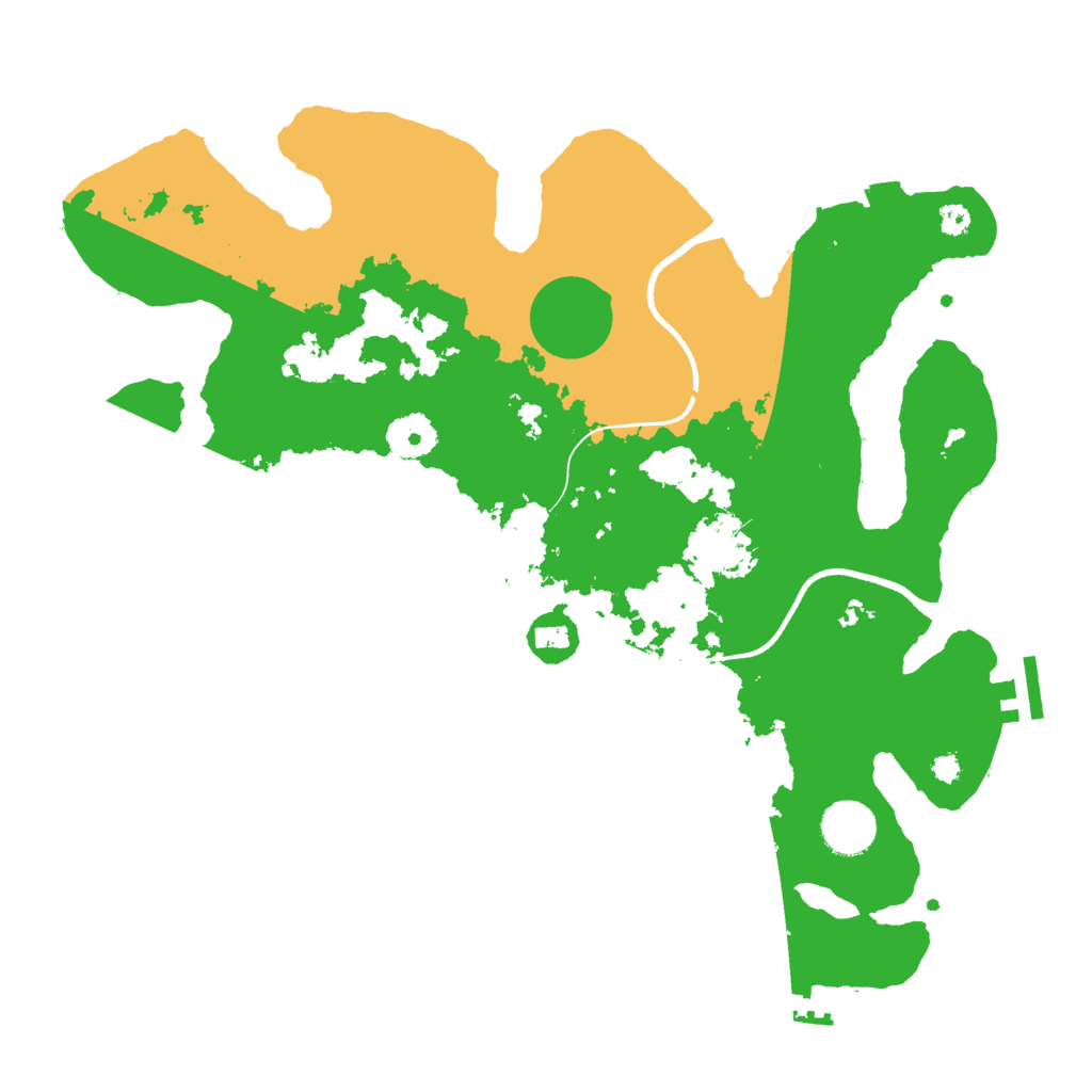 Biome Rust Map: Procedural Map, Size: 3500, Seed: 5242675
