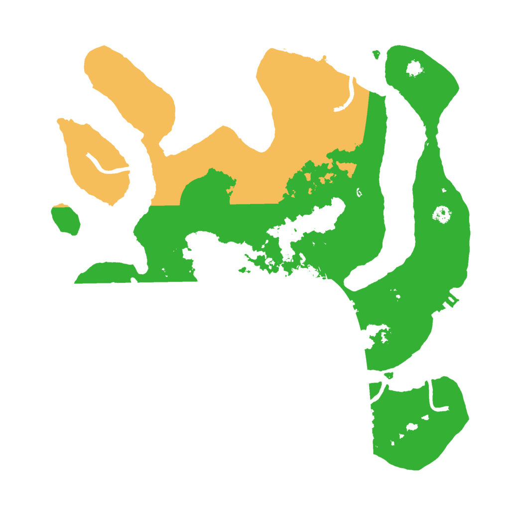 Biome Rust Map: Procedural Map, Size: 3000, Seed: 528562217