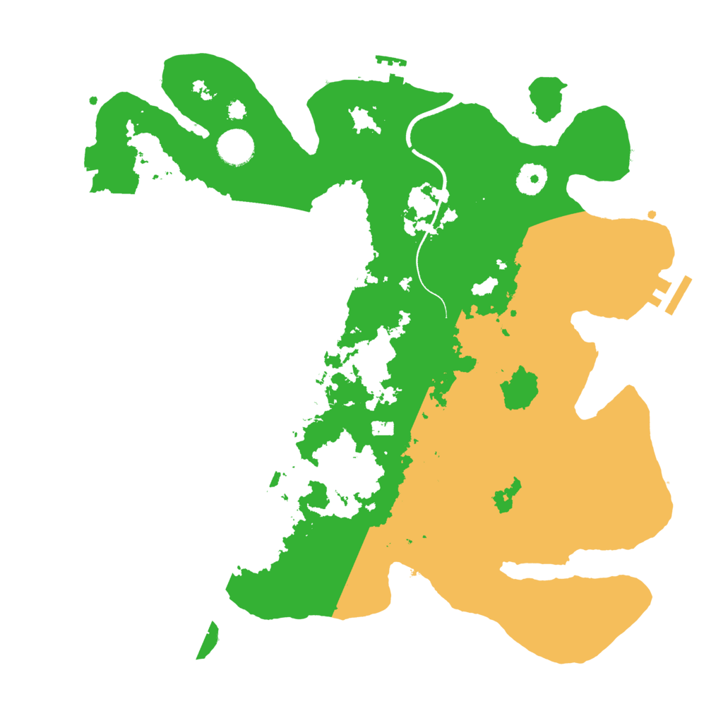Biome Rust Map: Procedural Map, Size: 3500, Seed: 5501157