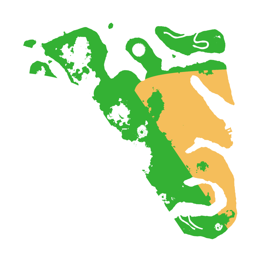 Biome Rust Map: Procedural Map, Size: 3500, Seed: 62917305