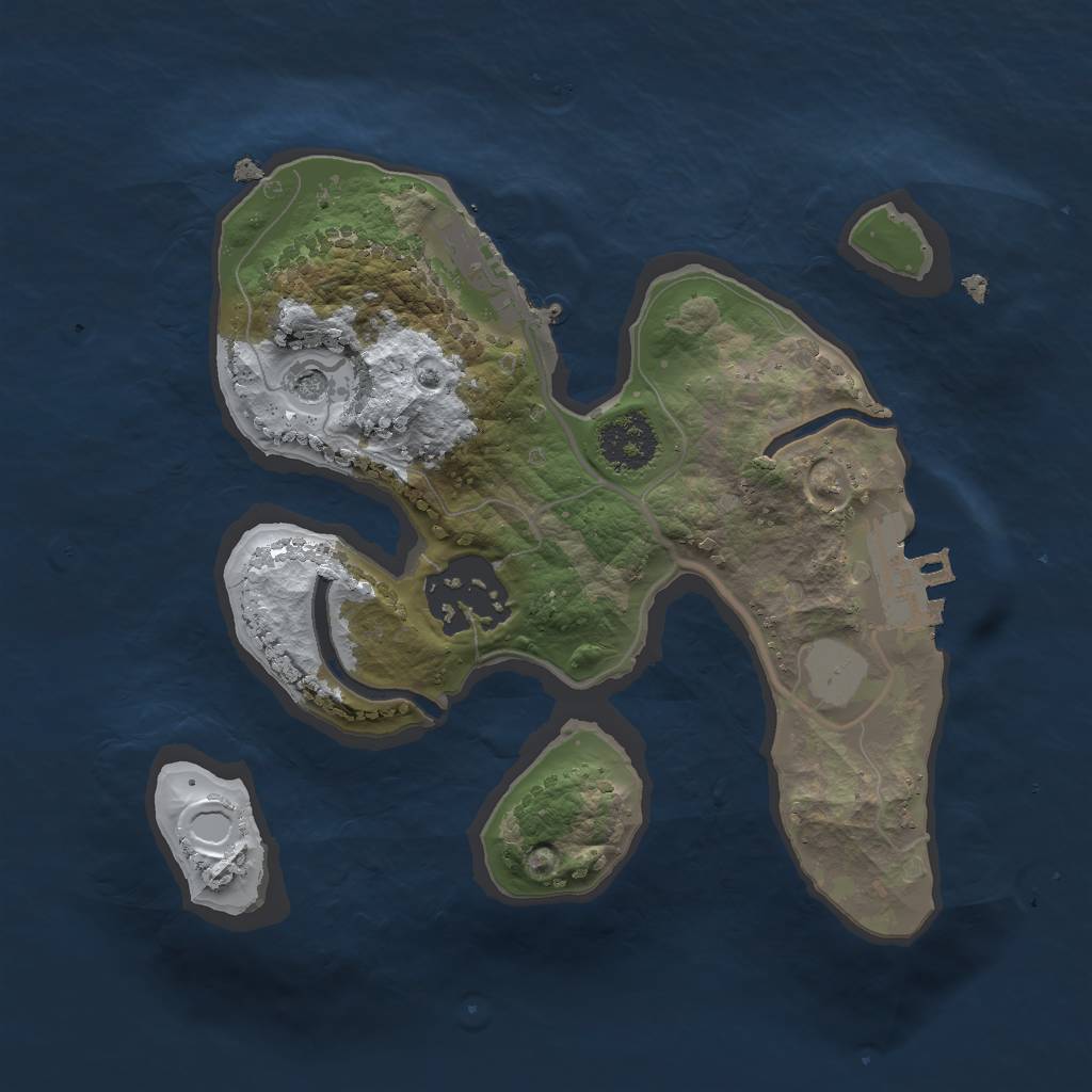 Rust Map: Procedural Map, Size: 2000, Seed: 679921270, 9 Monuments