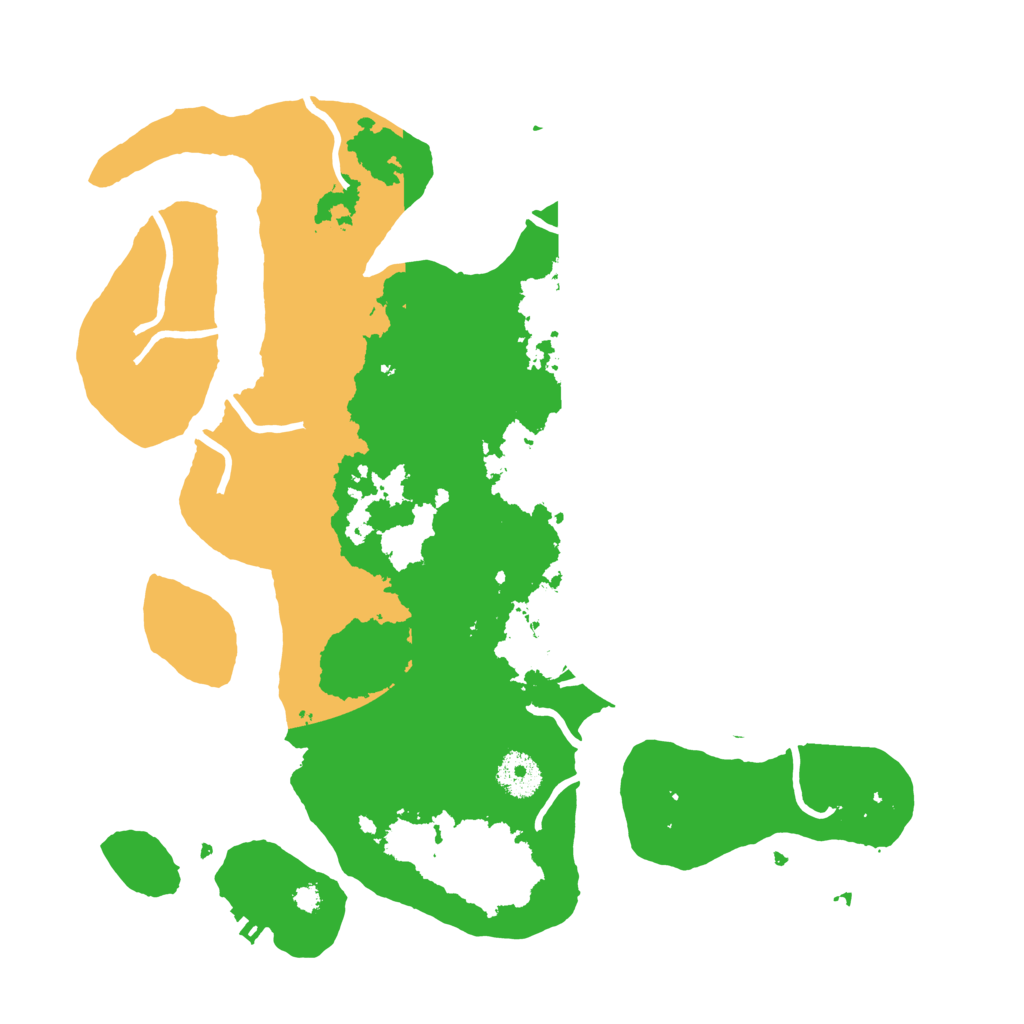 Biome Rust Map: Procedural Map, Size: 3500, Seed: 3746094