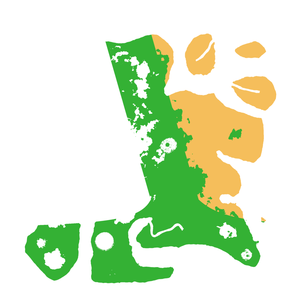 Biome Rust Map: Procedural Map, Size: 3000, Seed: 4585858