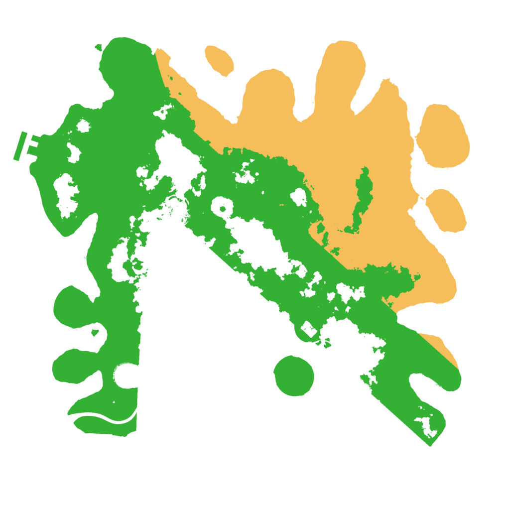 Biome Rust Map: Procedural Map, Size: 3500, Seed: 2419580