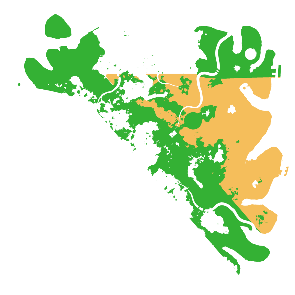 Biome Rust Map: Procedural Map, Size: 4500, Seed: 345365