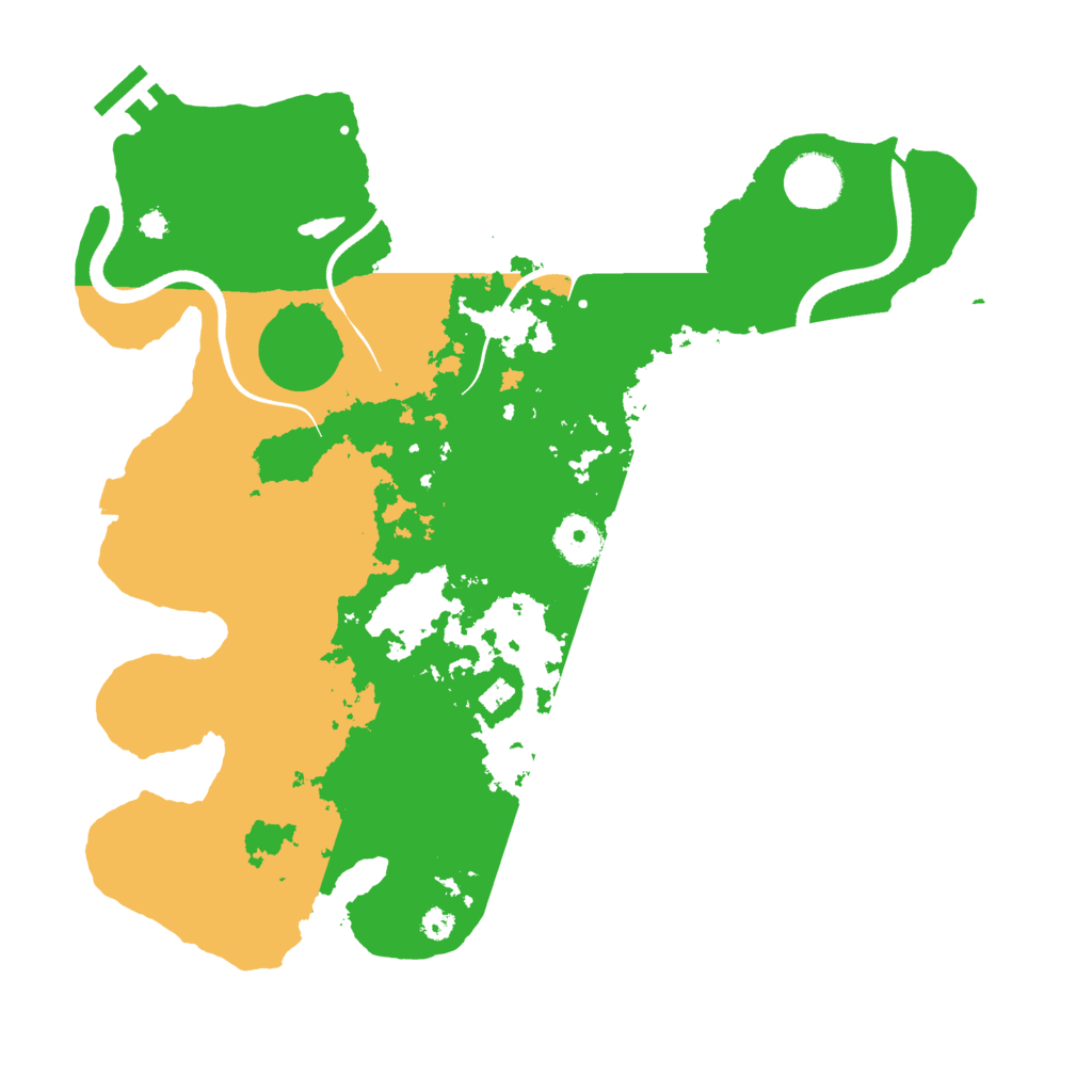 Biome Rust Map: Procedural Map, Size: 3500, Seed: 1628523364