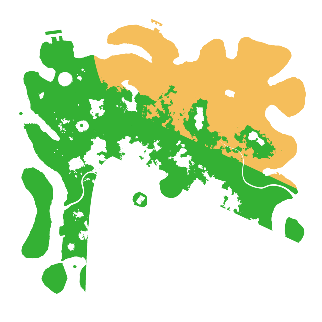 Biome Rust Map: Procedural Map, Size: 4000, Seed: 158579