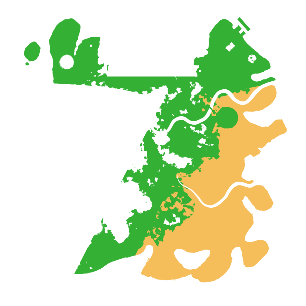 Biome Rust Map: Procedural Map, Size: 3800, Seed: 5663663