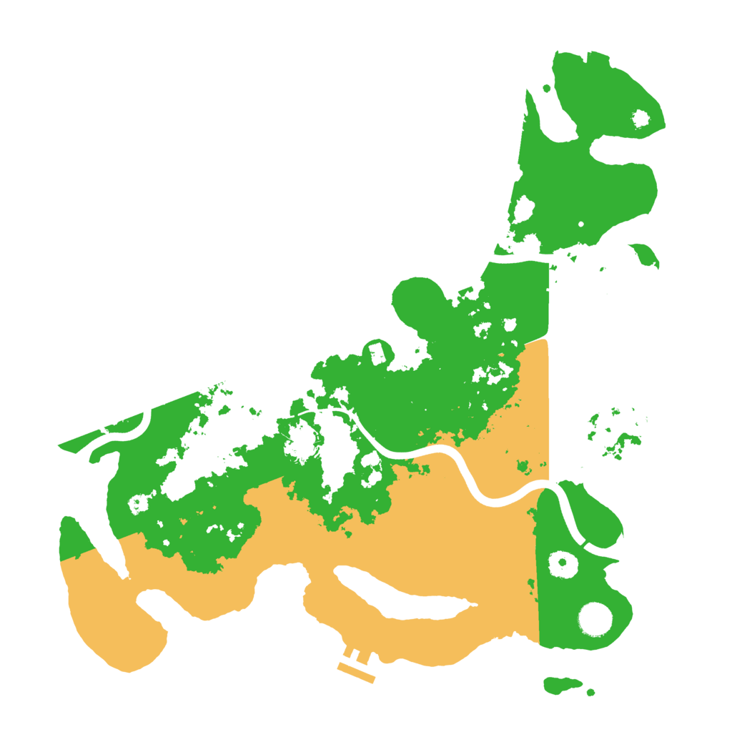 Biome Rust Map: Procedural Map, Size: 3800, Seed: 3142233