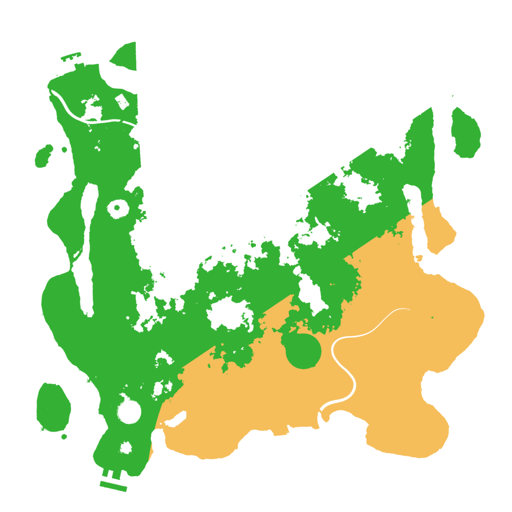 Biome Rust Map: Procedural Map, Size: 3800, Seed: 6459007