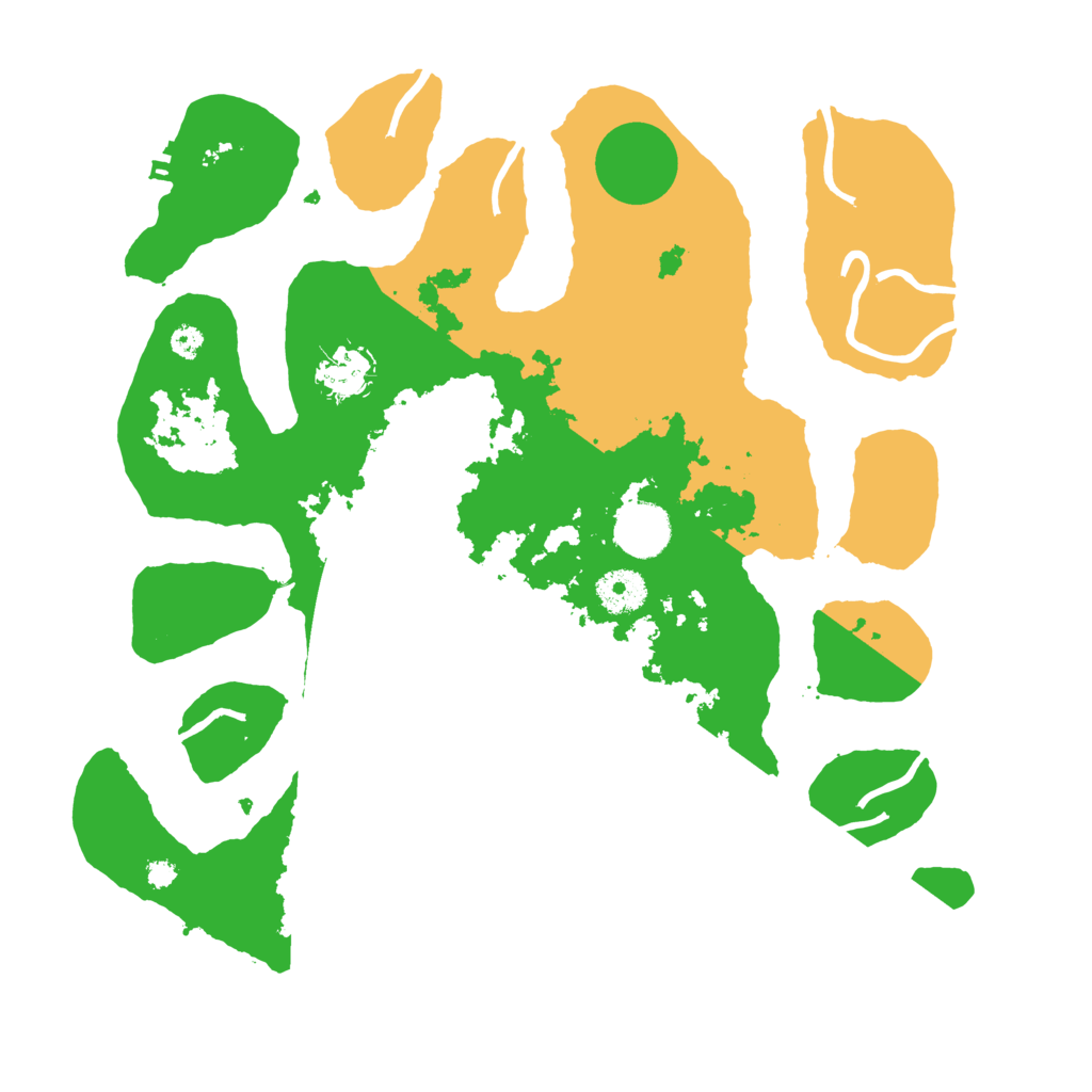 Biome Rust Map: Procedural Map, Size: 3500, Seed: 3716478