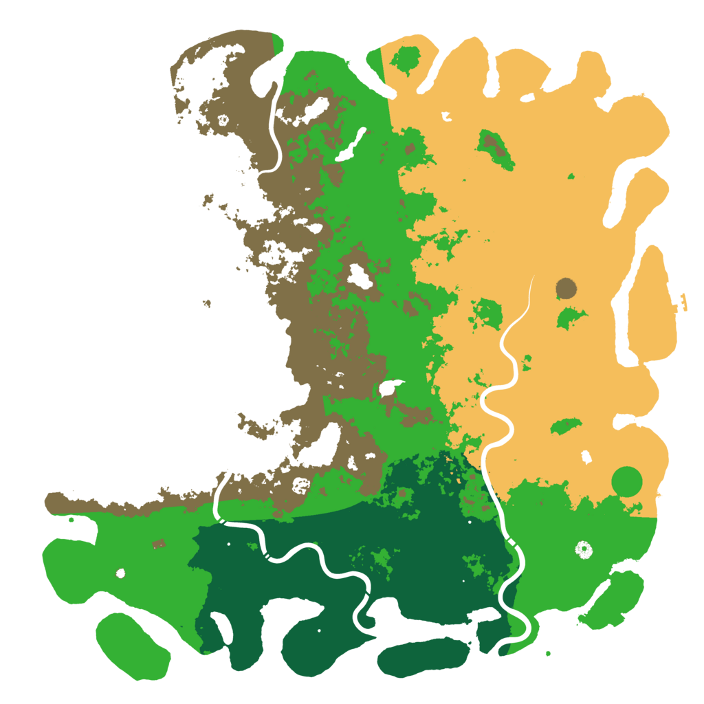 Biome Rust Map: Procedural Map, Size: 6000, Seed: 2126151881