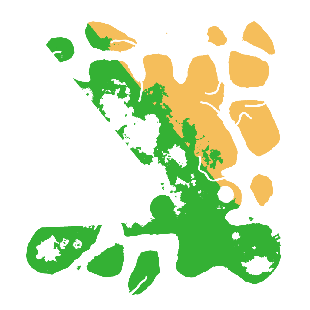 Biome Rust Map: Procedural Map, Size: 3500, Seed: 4396045