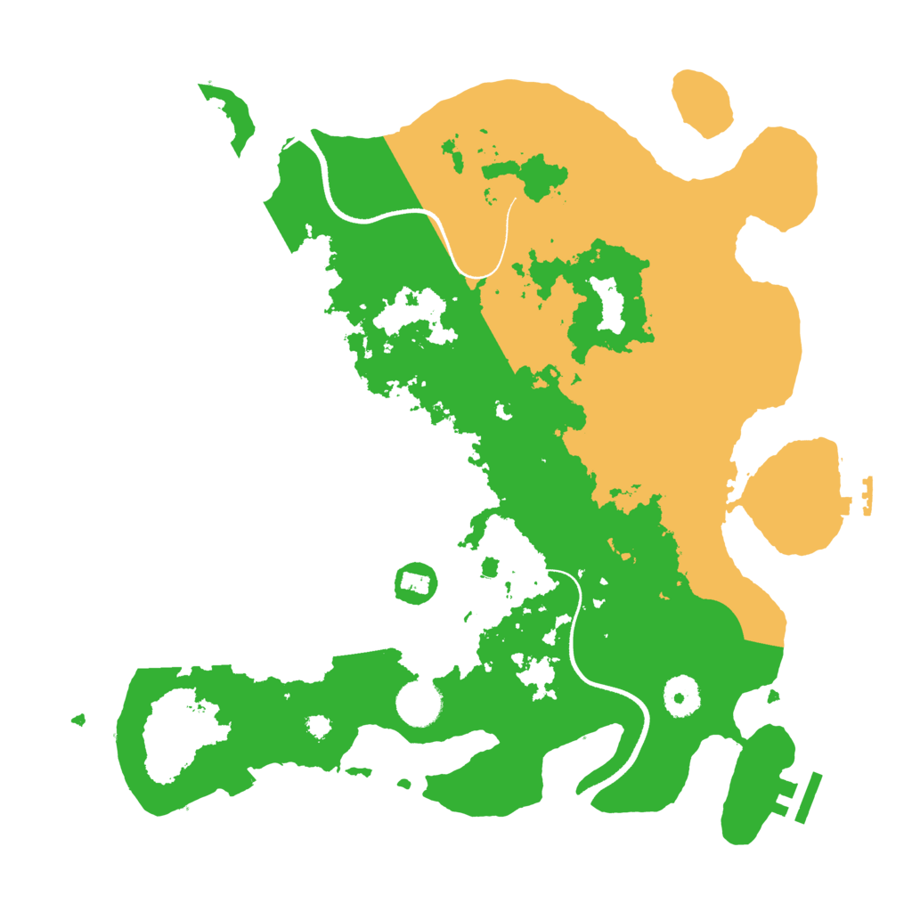 Biome Rust Map: Procedural Map, Size: 3500, Seed: 4000027