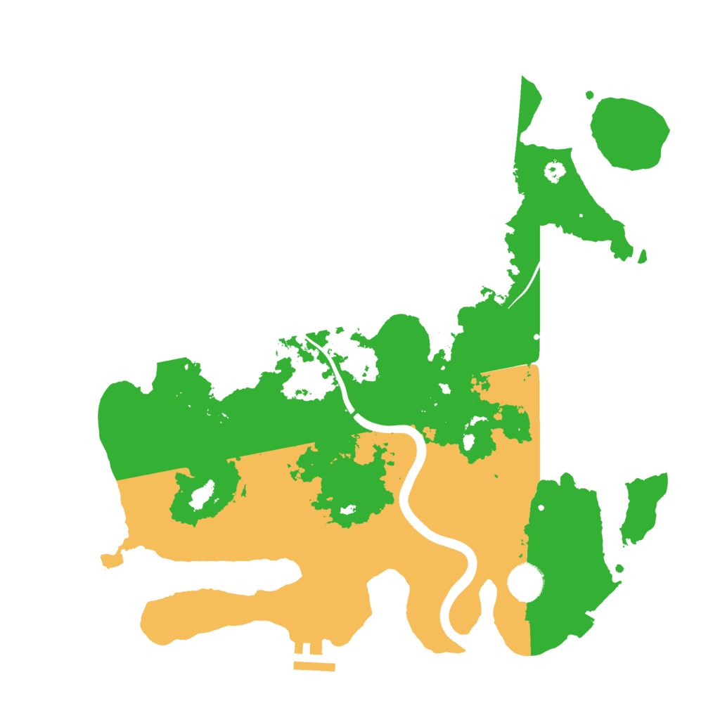Biome Rust Map: Procedural Map, Size: 3500, Seed: 6150360