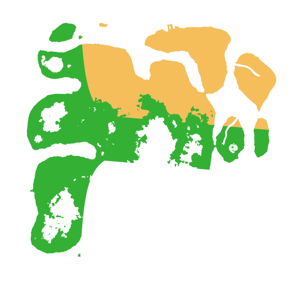 Biome Rust Map: Procedural Map, Size: 3500, Seed: 1384508