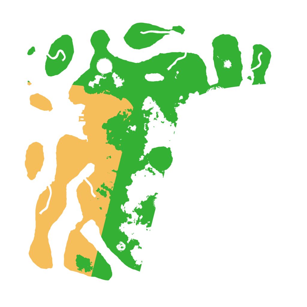 Biome Rust Map: Procedural Map, Size: 3500, Seed: 582990